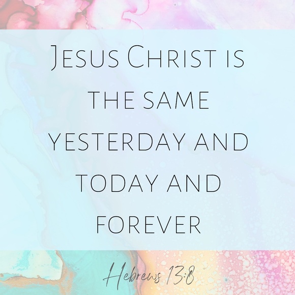 Bible Verse Beaded Bracelet - Handmade - NEW - Hebrews 13:8 - Picture 2 of 2